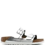 Birkenstock Arizona Birko-Flor - Electric Metallic Silver