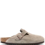 Birkenstock Boston Soft Footbed Suede Taupe (Narrow Fit)