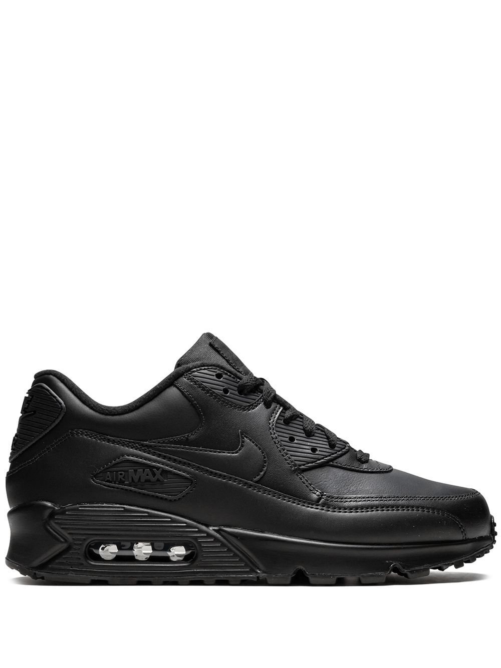 IMG_1867.jpeg Nike Air Max 90 Leather Triple Black (GS) - Image 1