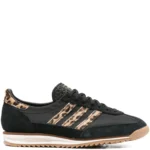 adidas SL 72 Black and Leopard Print
