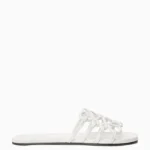 Loewe White Women's Leather Slippers
