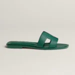 Hermes Vert Lierre Epsom Oran Sandals