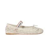 miu miu Woven nappa leather ballerinas