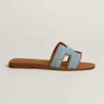 Hermès  Oran Sandal Bleu Clair Denim